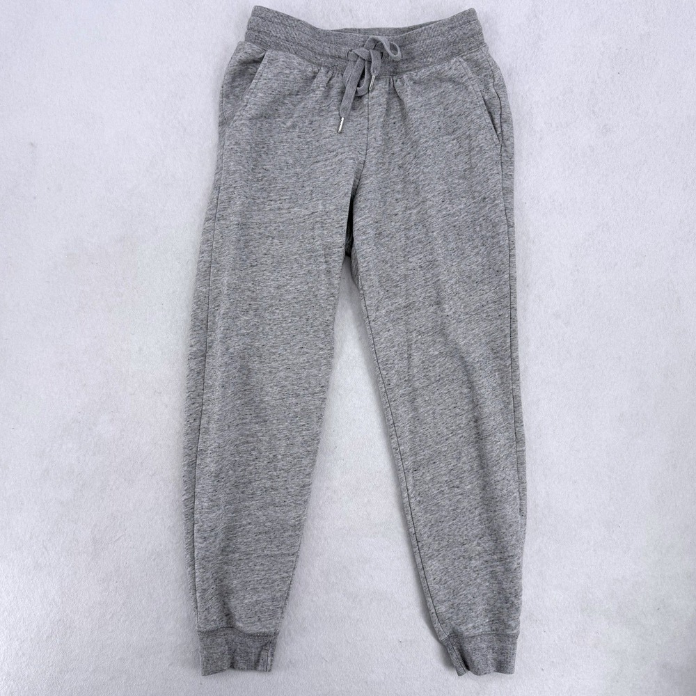 Old Navy Womens XS Heather Gray Jogger Sweatpants Drawstring Fleece Pants